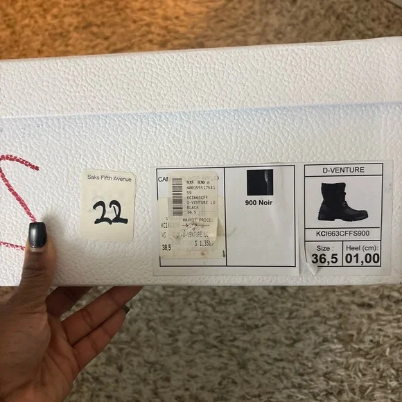 Dior D-Venture Black Lace Up Boots - Picture 6 of 8